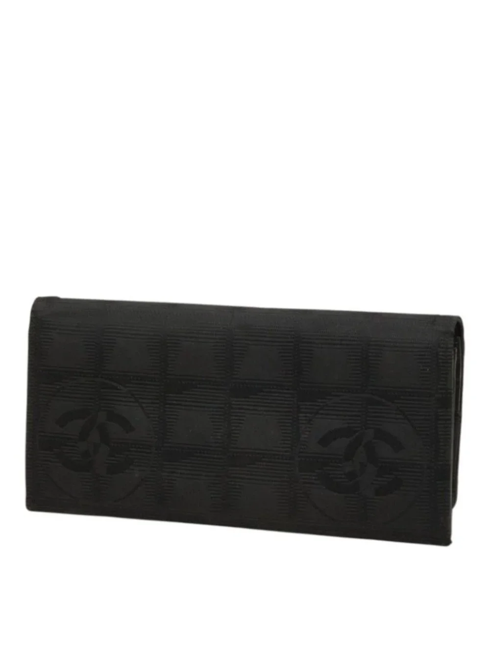 Chanel New Travel Line Wallet Black Nylon